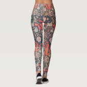 Blume- und Grasgartenmuster Leggings (Rückseite)