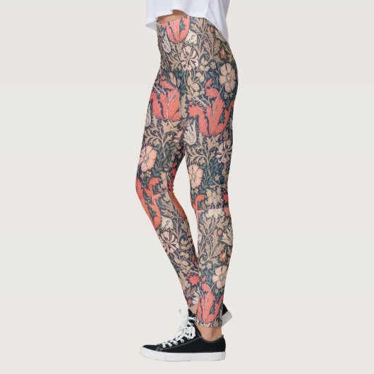 Blume- und Grasgartenmuster Leggings (Links)