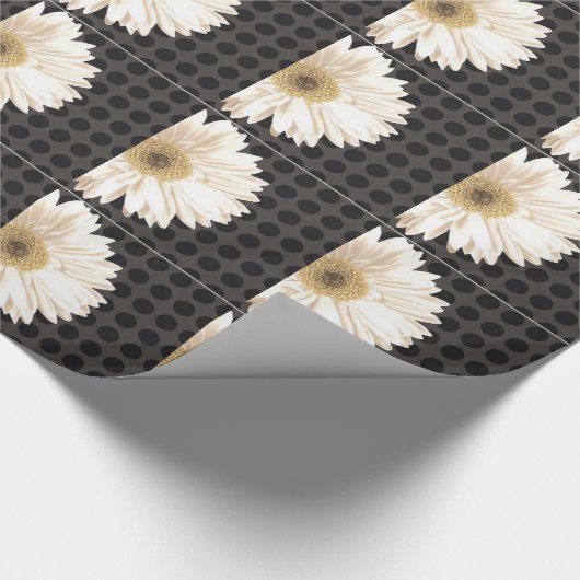 Blume und Grid-Design Geschenkpapier (Ecke)