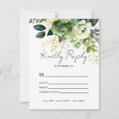 Blume und Grünanlagen RSVP Karte (Vorderseite)