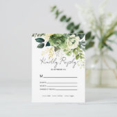 Blume und Grünanlagen RSVP Karte (Stehend Vorderseite)
