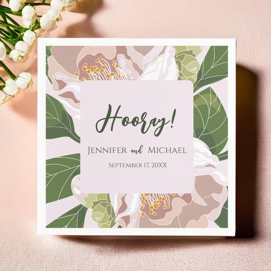 Blume und Grüne Ristorante La Lanchetta Serviette