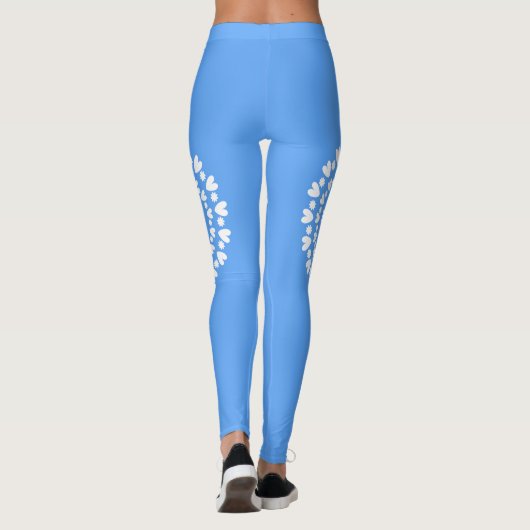 Blume und Herz Leggings (Rückseite)