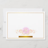 Blume und Herzdesign Glückliche Muttertagskarte (Rückseite)