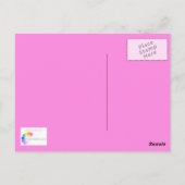 Blume und Herzen - Postkarte (Rückseite)