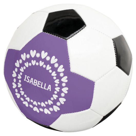Blume und Herzname Fußball (Dreiviertel)