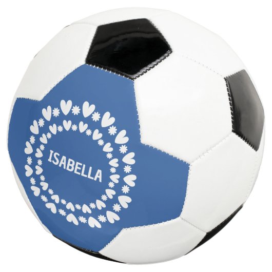 Blume und Herzname Fußball (Dreiviertel)
