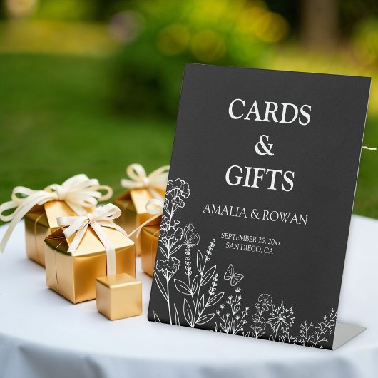 Blume und Hochzeiten Sockelschild