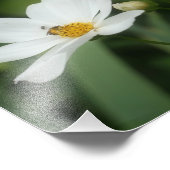 Blume und Honigbienen 8x10 Fotodruck (Ecke)