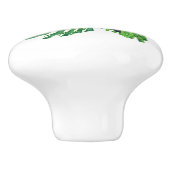 Blume und Humming-Bird-Keramik Keramikknauf (Seitenansicht)