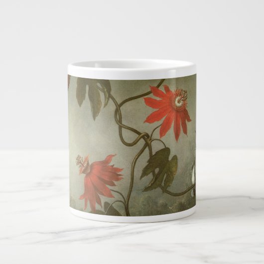 Blume und Hummingbirds von Martin J Heade Jumbo-Tasse (Vorderseite)