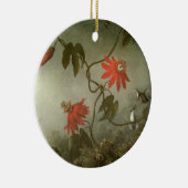 Blume und Hummingbirds von Martin J Heade Keramik Ornament (Rechts)