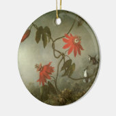 Blume und Hummingbirds von Martin J Heade Keramik Ornament (Links)