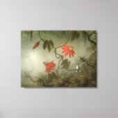 Blume und Hummingbirds von Martin J Heade Leinwanddruck (Vorderseite)