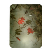 Blume und Hummingbirds von Martin J Heade Magnet (Vertikal)
