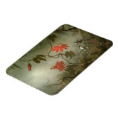Blume und Hummingbirds von Martin J Heade Magnet (Linke Seite)