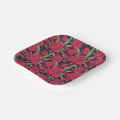 Blume und Hummingvögel Pappteller (Gewinkelt)