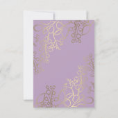 Blume und Imitate für Hochzeiten Einladung (Rückseite)