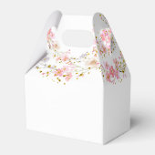 Blume und Imitate Glitzer Taufen Box Geschenkschachtel (Rückseite)