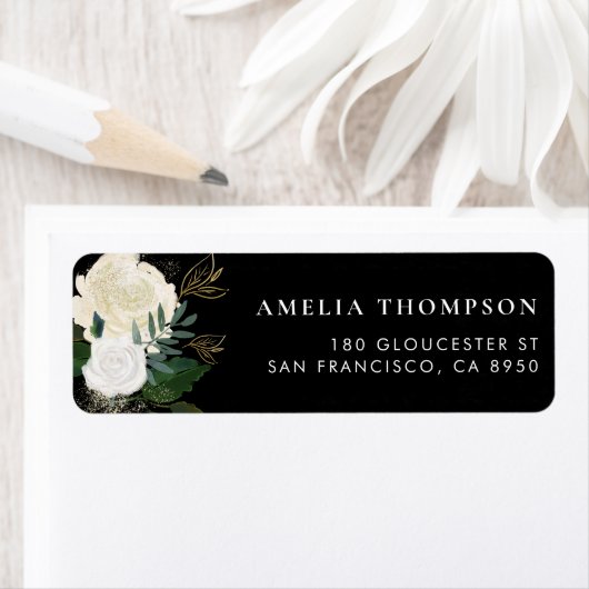 Blume und Imitate Gold Glitzer Chalkboard (Insitu)