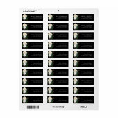 Blume und Imitate Gold Glitzer Chalkboard (Vorne)