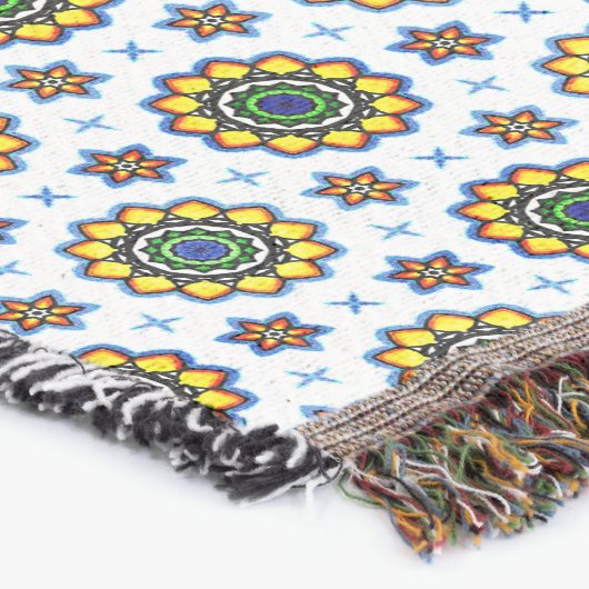 Blume und Jacke werfen Blanket Decke (Ecke)