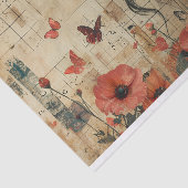 Blume und junge Frauen Seidenpapier (Ausschnitt)