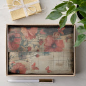 Blume und junge Frauen Seidenpapier (Geschenk)