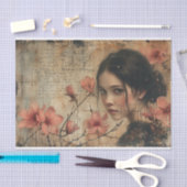 Blume und junge Frauen Seidenpapier (Handwerk)