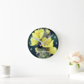 Blume und Käfer Personalisiert Runde Wanduhr (Zuhause)