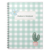 Blume und Kaktus Notizblock (Vorderseite)