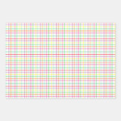 Blume und Karierte Frühjahrsversammlung Geschenkpapier Set (Vorderseite 3)