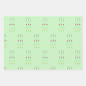 Blume und Karierte Frühjahrsversammlung Geschenkpapier Set (Vorderseite 2)