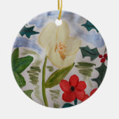 Blume und Keramik Ornament (Vorne)