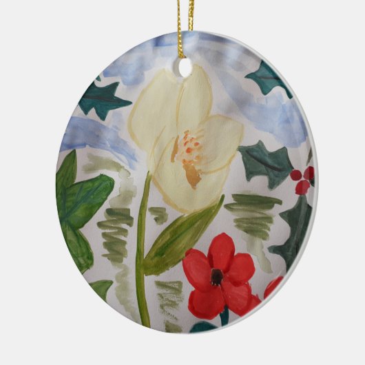 Blume und Keramik Ornament (Links)