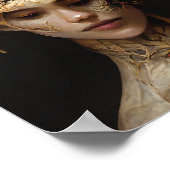 Blume und Knochen 2 Surreal Gotische Fantasie Kuns Poster (Ecke)