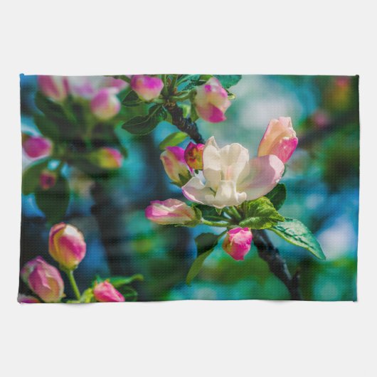 Blume und Knospen Handtuch (Horizontal)