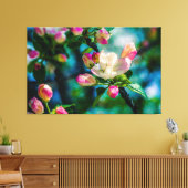 Blume und Knospen Leinwanddruck (Insitu (Wohnzimmer))