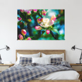 Blume und Knospen Leinwanddruck (Insitu (Schlafzimmer))