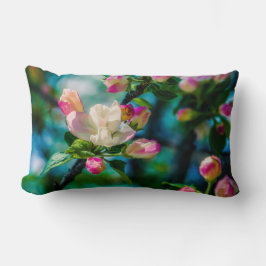 Blume und Knospen Lendenkissen