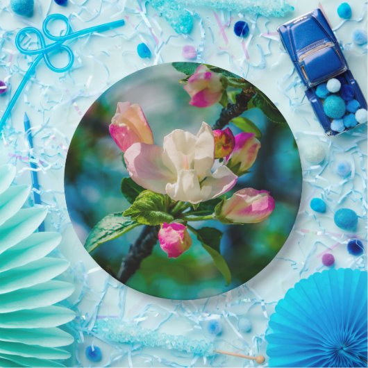 Blume und Knospen Pappteller (Party)