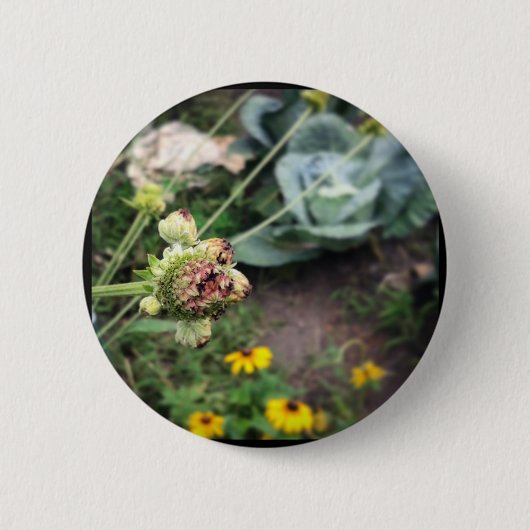 Blume und Kohl Button (Vorderseite)