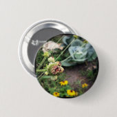 Blume und Kohl Button (Vorne & Hinten)