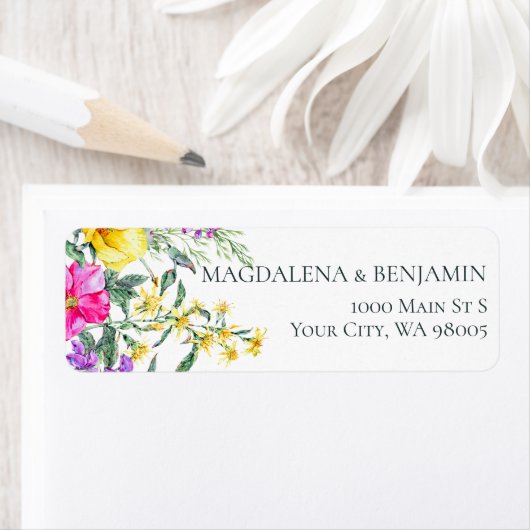 Blume und Kräuter farbenfrohe blumenreiche Hochzei (Insitu)