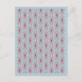 Blume und Kreise 1 Postkarte (Vorderseite)