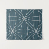 Blume und Kreise 2 (Version 2) Wandteppich (Vorderseite (Horizontal))