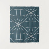 Blume und Kreise 2 (Version 2) Wandteppich (Vorderseite)