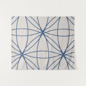 Blume und Kreise 2 (Version 2) Wandteppich (Vorderseite (Horizontal))