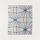 Blume und Kreise 2 (Version 2) Wandteppich (Vorderseite)