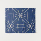 Blume und Kreise 2 (Version 2) Wandteppich (Vorderseite (Horizontal))